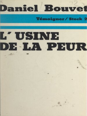 cover image of L'usine de la peur